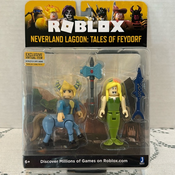 Roblox Neverland Lagoon Tales of Feydorf Figures Toys w Code Friedrich & Delilah - Picture 1 of 2